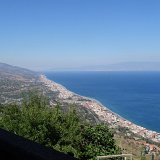 125 Het uitzicht richting Messina en aan de overkant Calabria